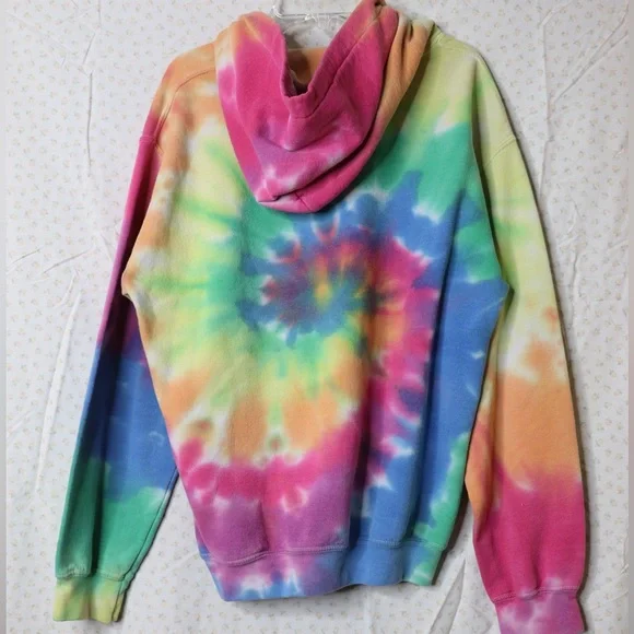 Tie-dye “Stay Weird” Hoodie - Picture 2 of 3